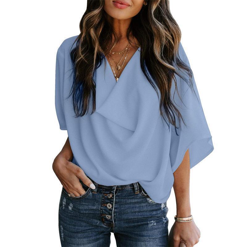 Dame Oversize Bluse med flydende snit Stilla
