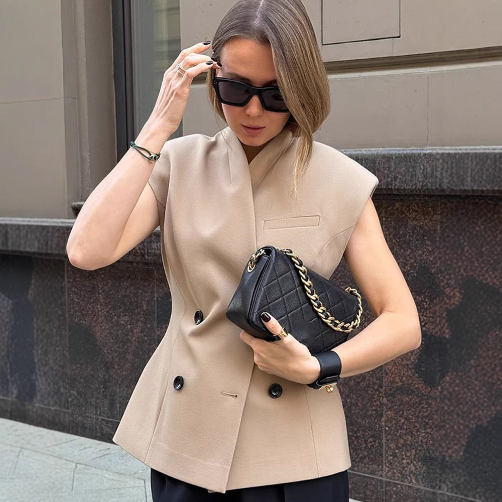 Dame Mode Blazer med asymmetrisk snit Stilla