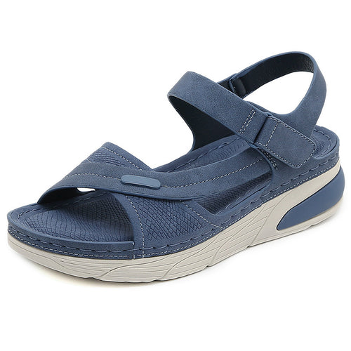 Dame komfort-sandaler med justerbare remme og polstret sål Stilla