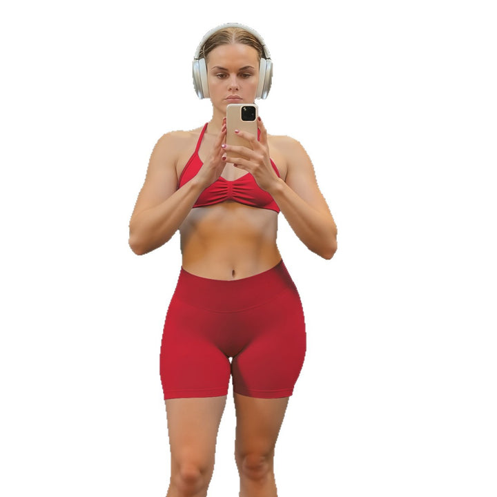Dame Sporty bikini sæt med højelastisk materiale og justerbare stropper Skovae