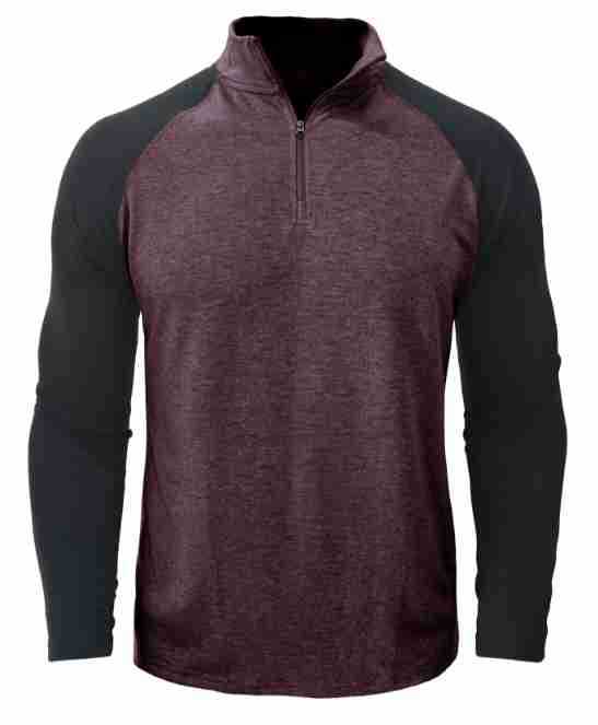 Herrer Sporty Pullover med Ståkrave og Lynlås Stilla