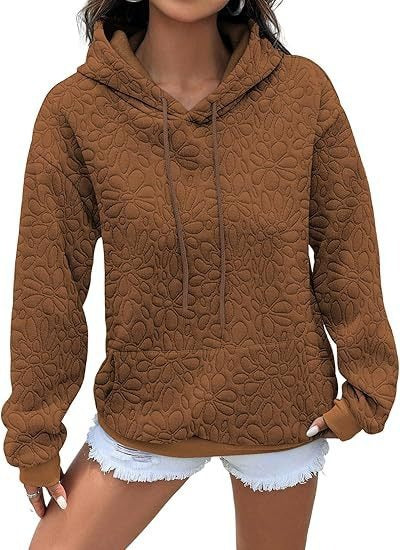 Dames fashion sweatshirt med tekstureret blomsterdesign Stilla