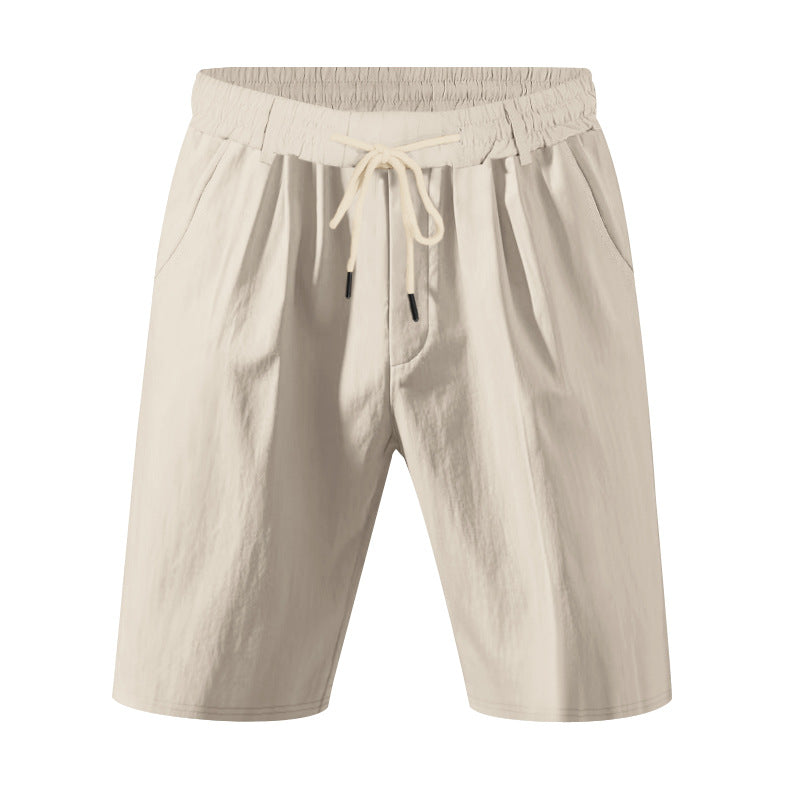 Herrer komfortable fritidsshorts med elastisk talje og praktiske lommer Stilla