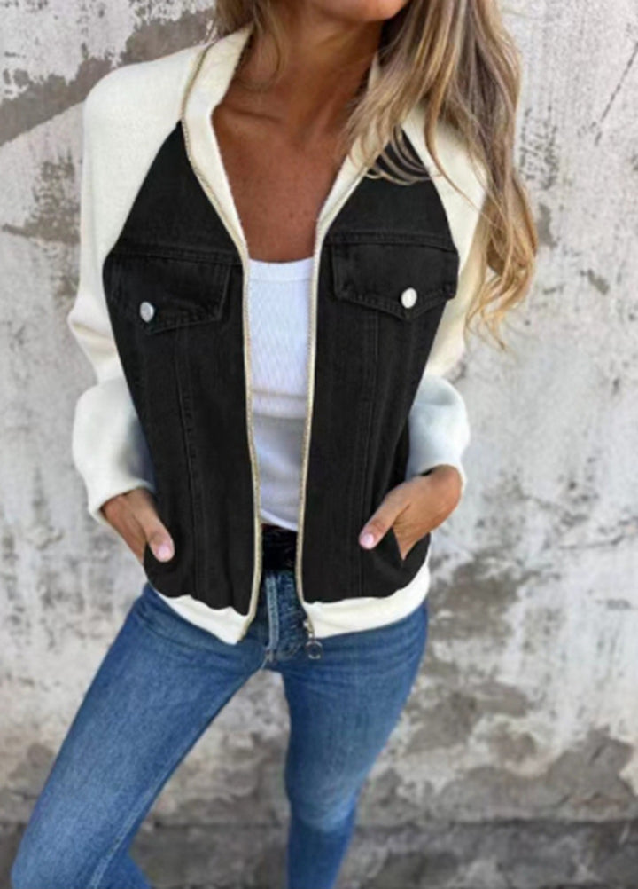 Dame Sporty Denim Jakke med hyggeligt foret og elegante ærmer Stilla