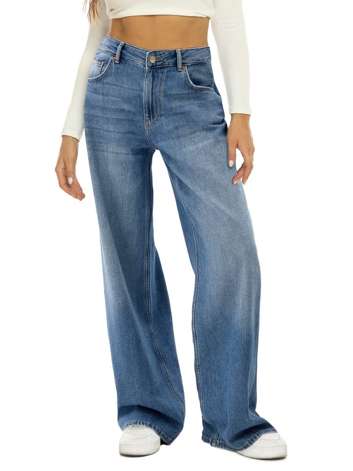 Dame Løst skårne højtaljede jeans i casual stil med smagfuld denim-vask Stilla