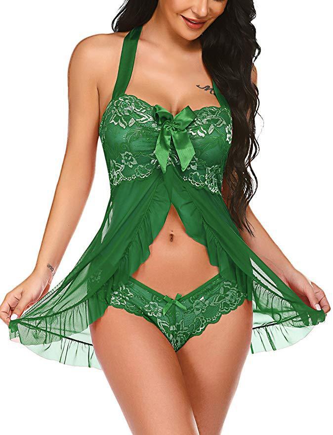 Dame romantisk blonde babydoll kjole Stilla