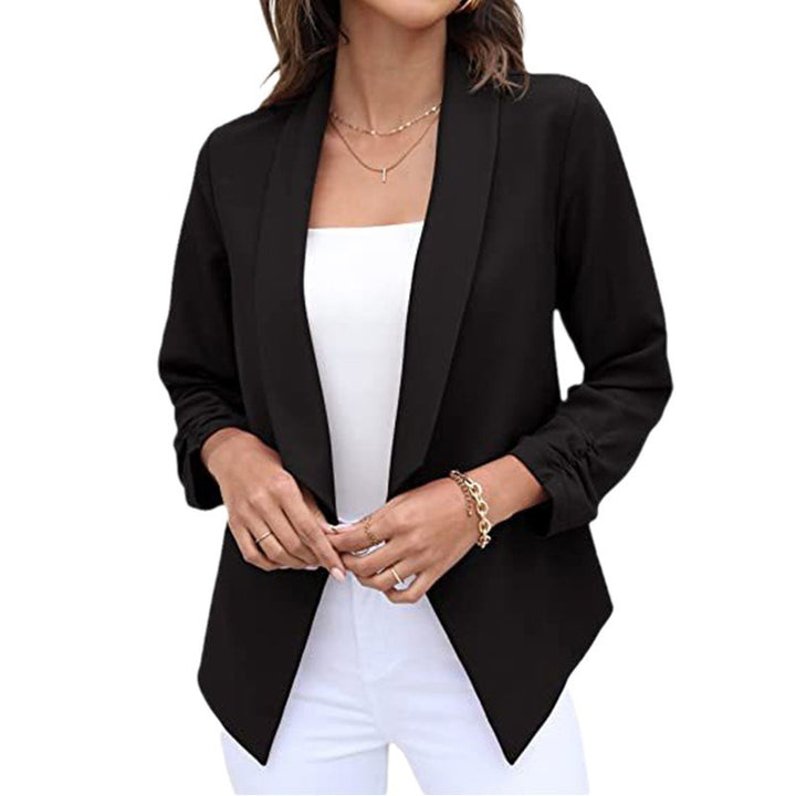 Damer Elegant Jakke med asymmetrisk Snit og raffinerede Detaljer Stilla