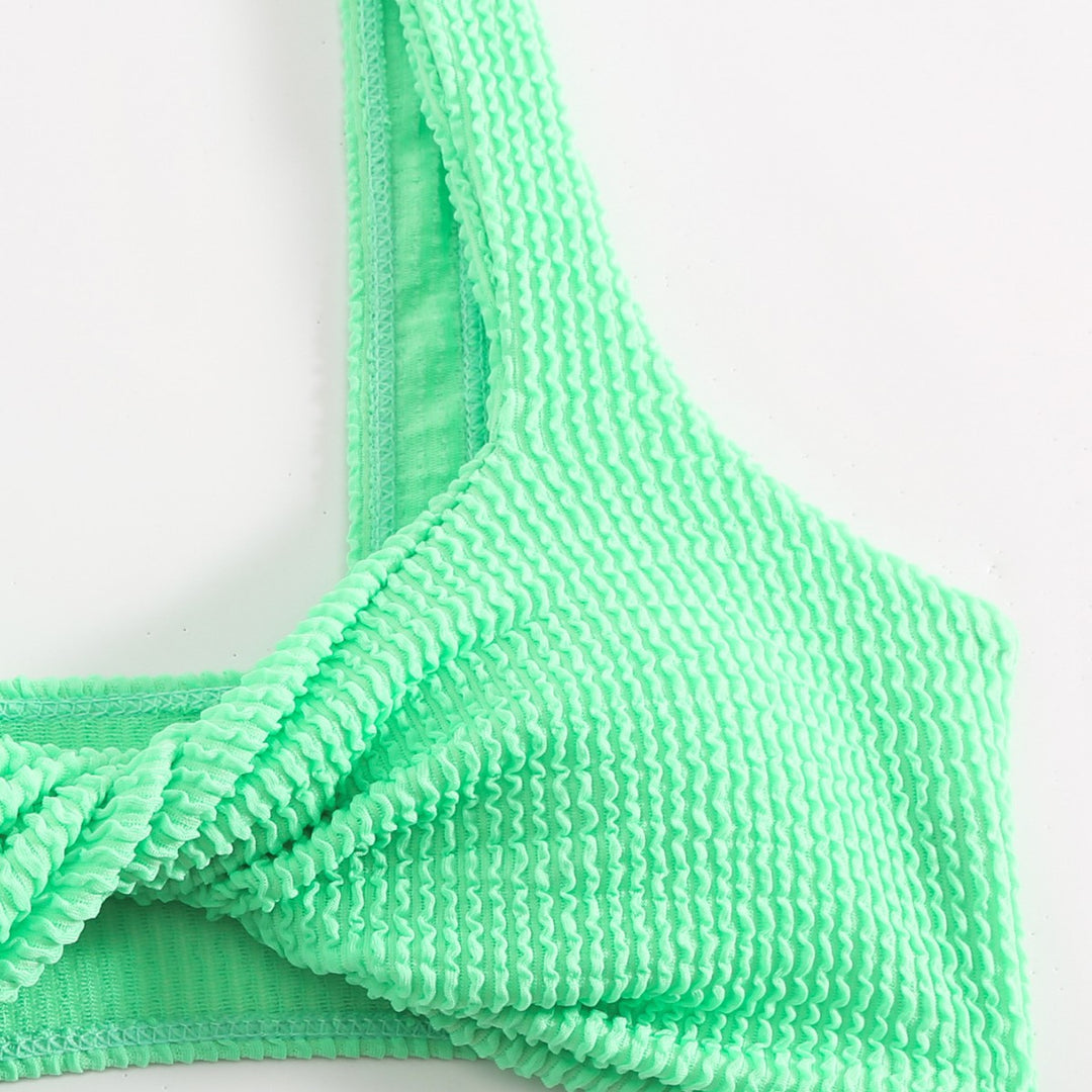 Dame Struktureret Twist-Front Bikini Sæt Stilla