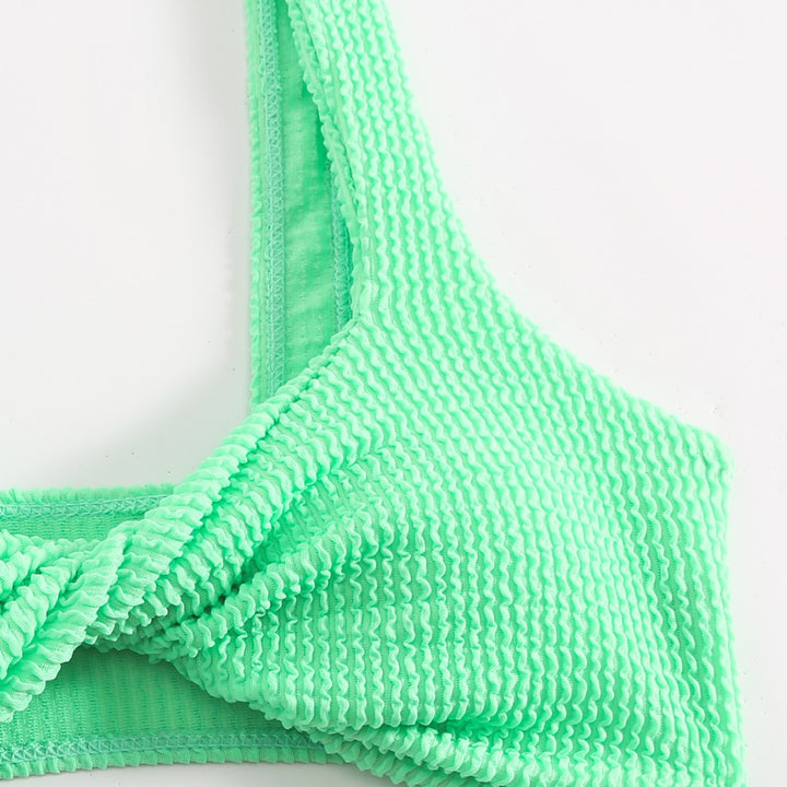 Dame Struktureret Twist-Front Bikini Sæt Stilla