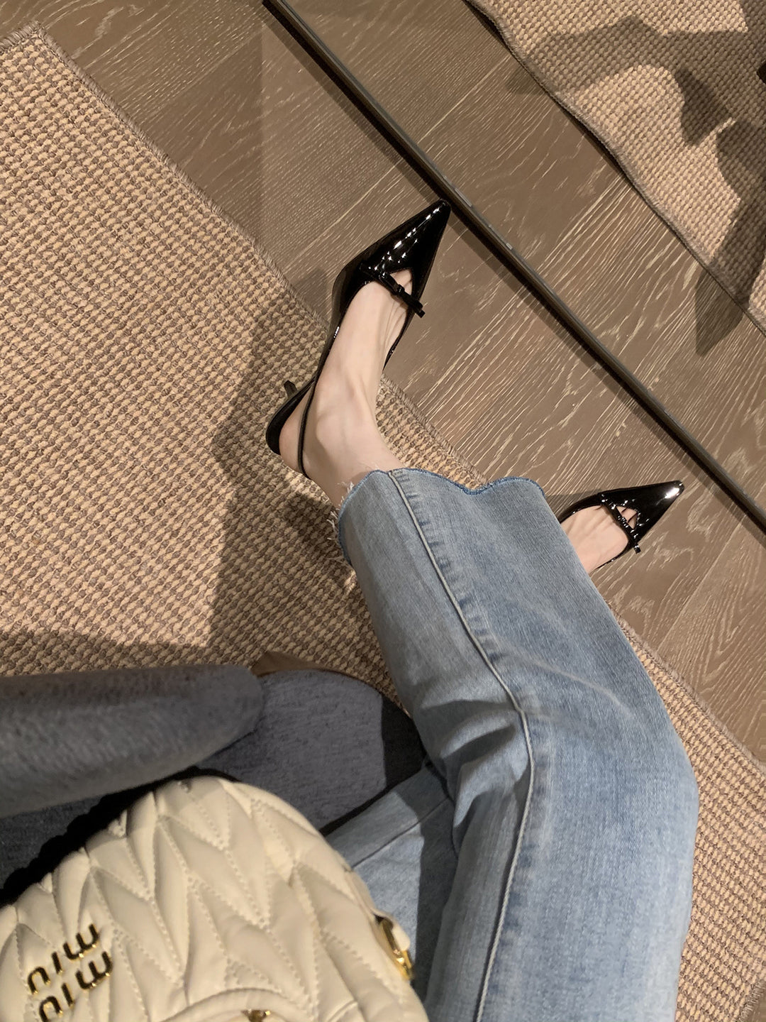 Dame Elegant Slingback Spidse Tæer Hæle Stilla