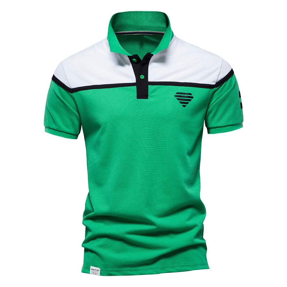 Herrer Poloshirt med moderne farvesnit og kvalitetsbomulds kvalitet Stilla