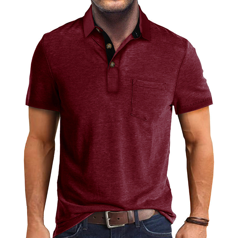 Herrer Polo-T-shirt med moderne designelementer Stilla