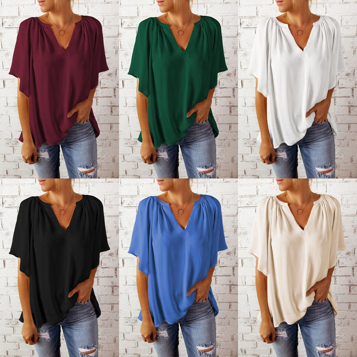 Dame elegant chiffon bluse Stilla