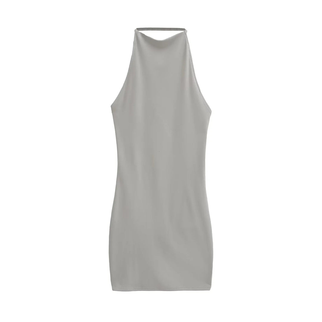 Femme Halterneck Bodycon Mini Kjole Stilla