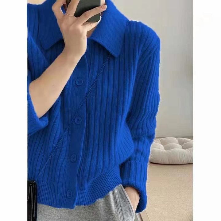 Femme Struktureret Rib Strikcardigan Stilla