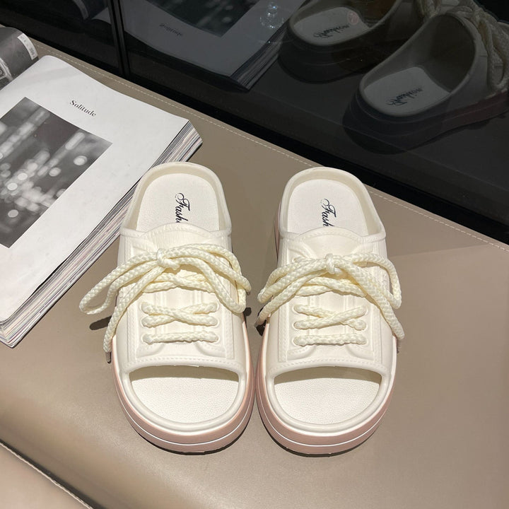 Dame Sportsandaler med moderne snøredesign Stilla