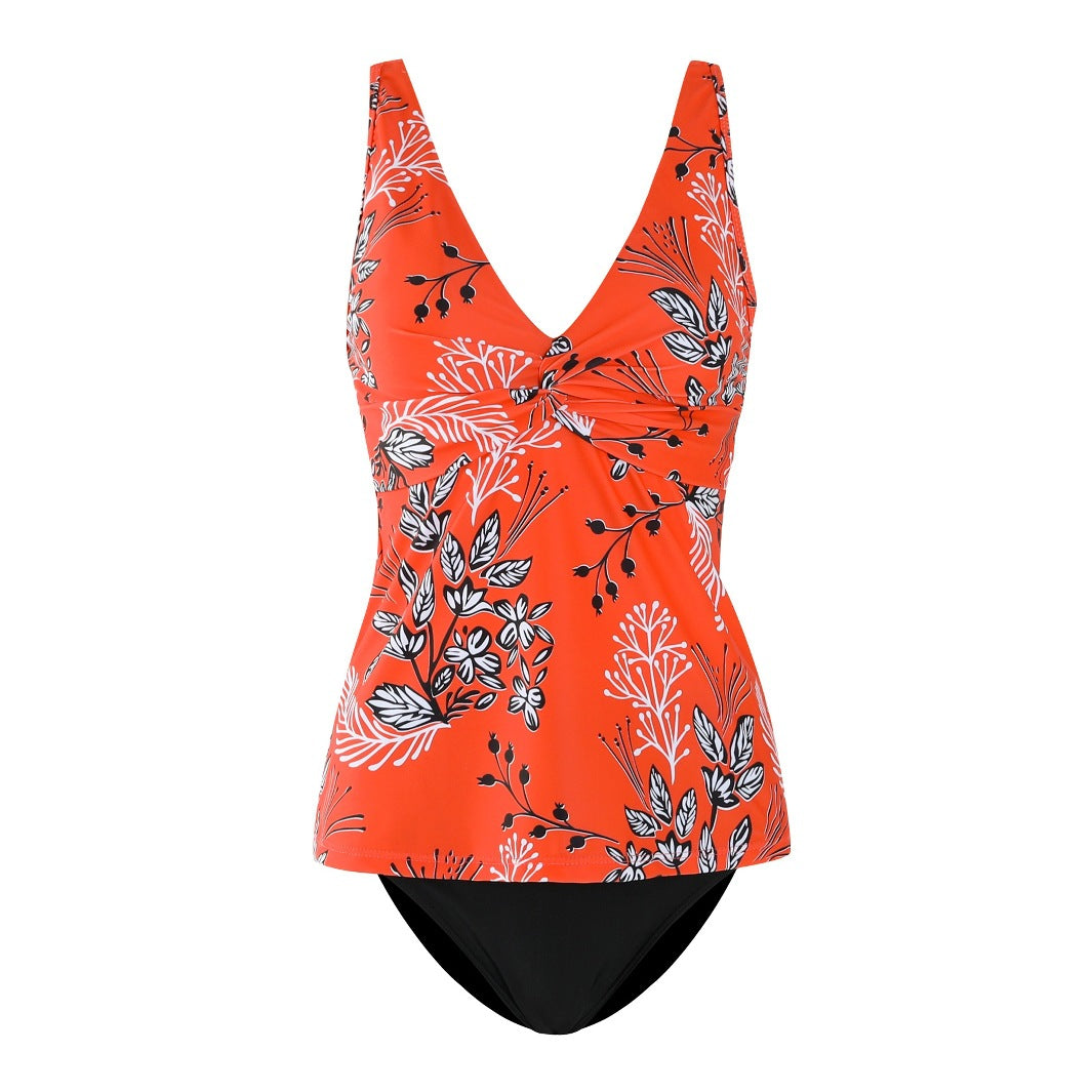 Dame Tankini-sæt med moderigtigt overdel og flattering pasform Stilla
