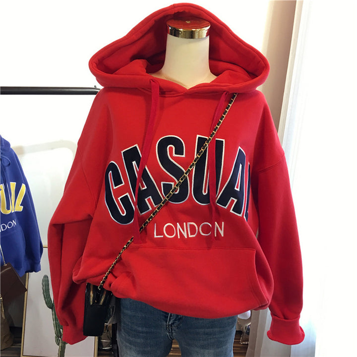 Femme Casual Grafik Hoodie Stilla