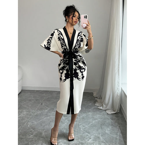 Dame Kimono-Stil Kaftan-Kjole Skovae