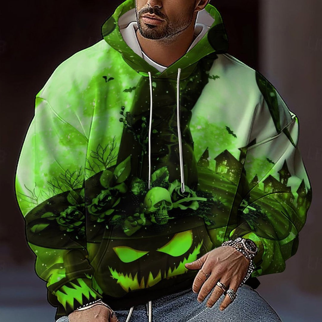 Herre Halloween Hoodie Stilla