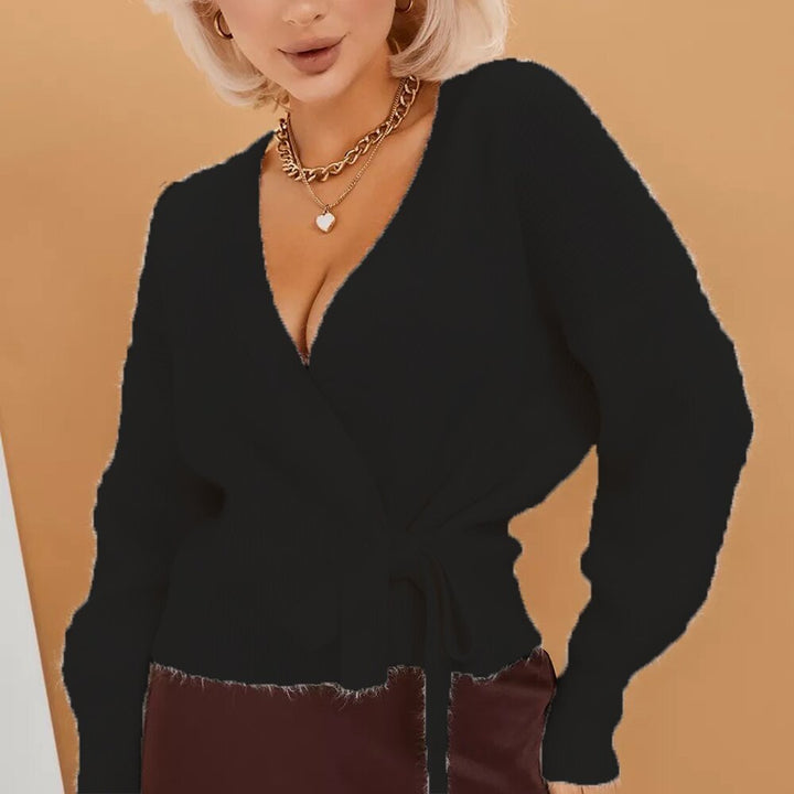Femme Wrap Front Strikjakke Stilla