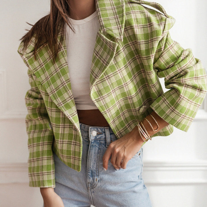 Dame Ternet Kort Blazer Stilla