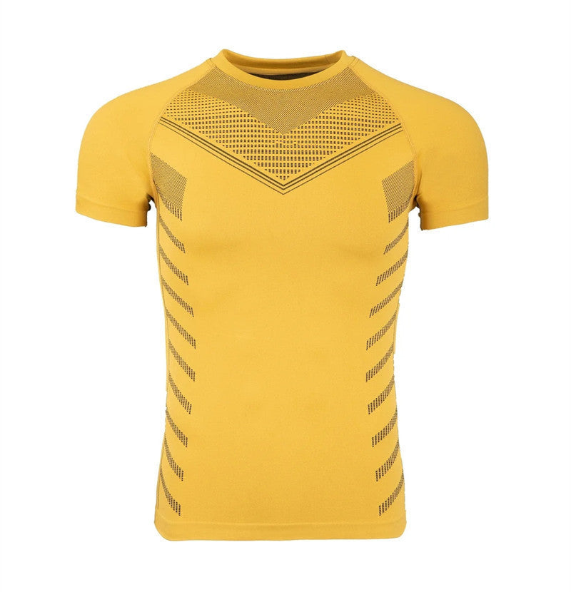 Herrer sports kompressions T-shirt med åndbare teknologier Stilla