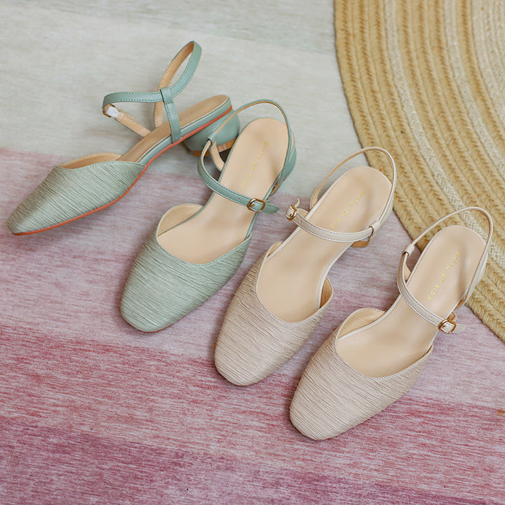 Dame elegante Slingback-flade Stilla