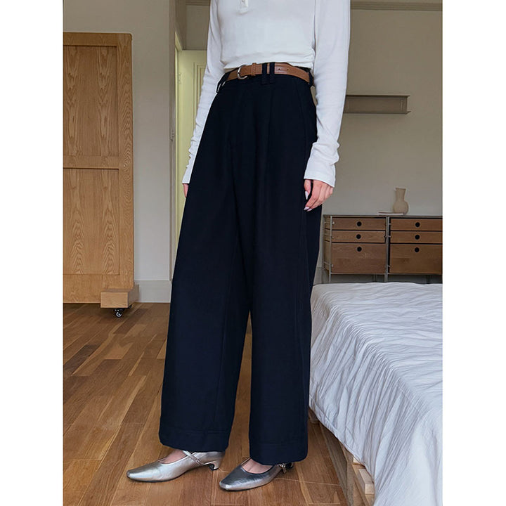 Dame bred High-Waist jakkebukser med imponerende snit og elegant talje Stilla
