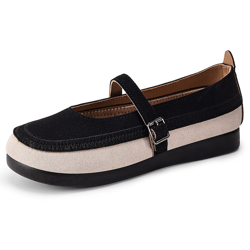 Damer Elegante Mary Jane Stil Ballerinas med justerbar rem Stilla