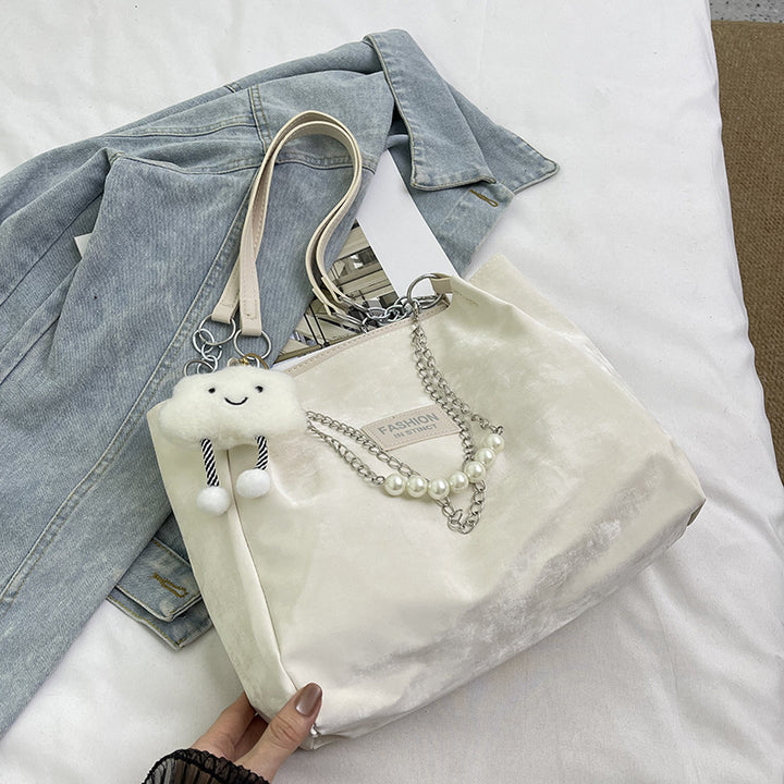 Femme Struktureret Velour Tote Bag Stilla