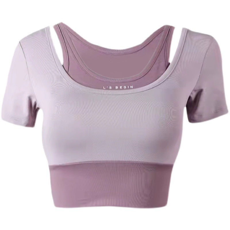 Damer Sporty Crop-Top med innovativt multilagsdesign Stilla