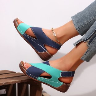 Dame Komfortable Trend-sandaler med åben tå område og modedesign Stilla