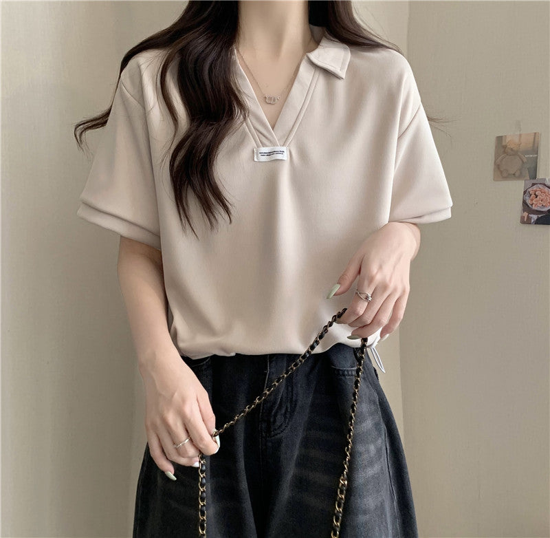 Femme Casual Polo-overdel med stilfulde korte ærmer Stilla