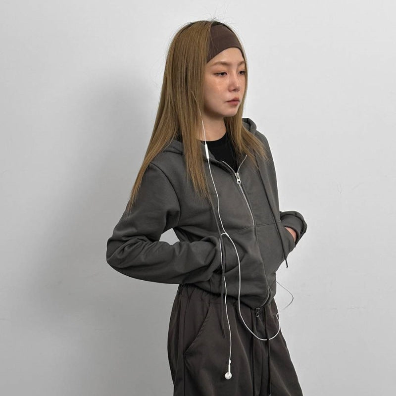 Kvinders sporty sweatshirtjakke med fuld lynlås Stilla
