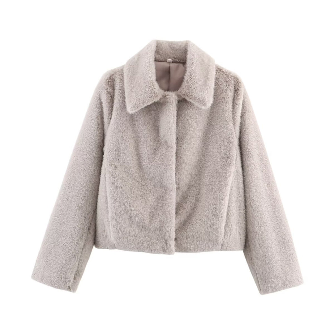 Kvinders Cozy Faux Fur Jakke Stilla