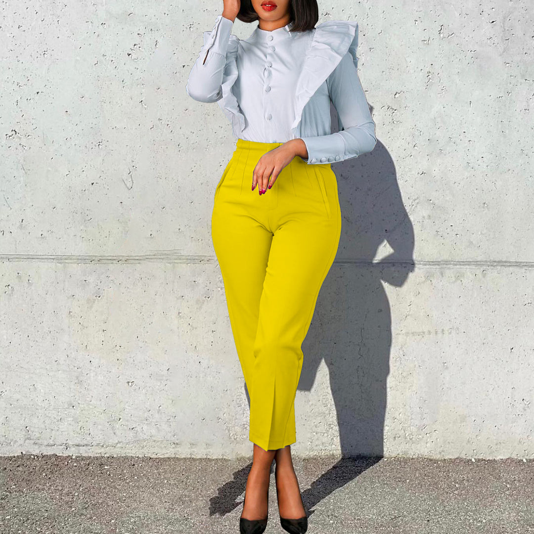 Dame Elegant Bluse med moderne mønstre Stilla