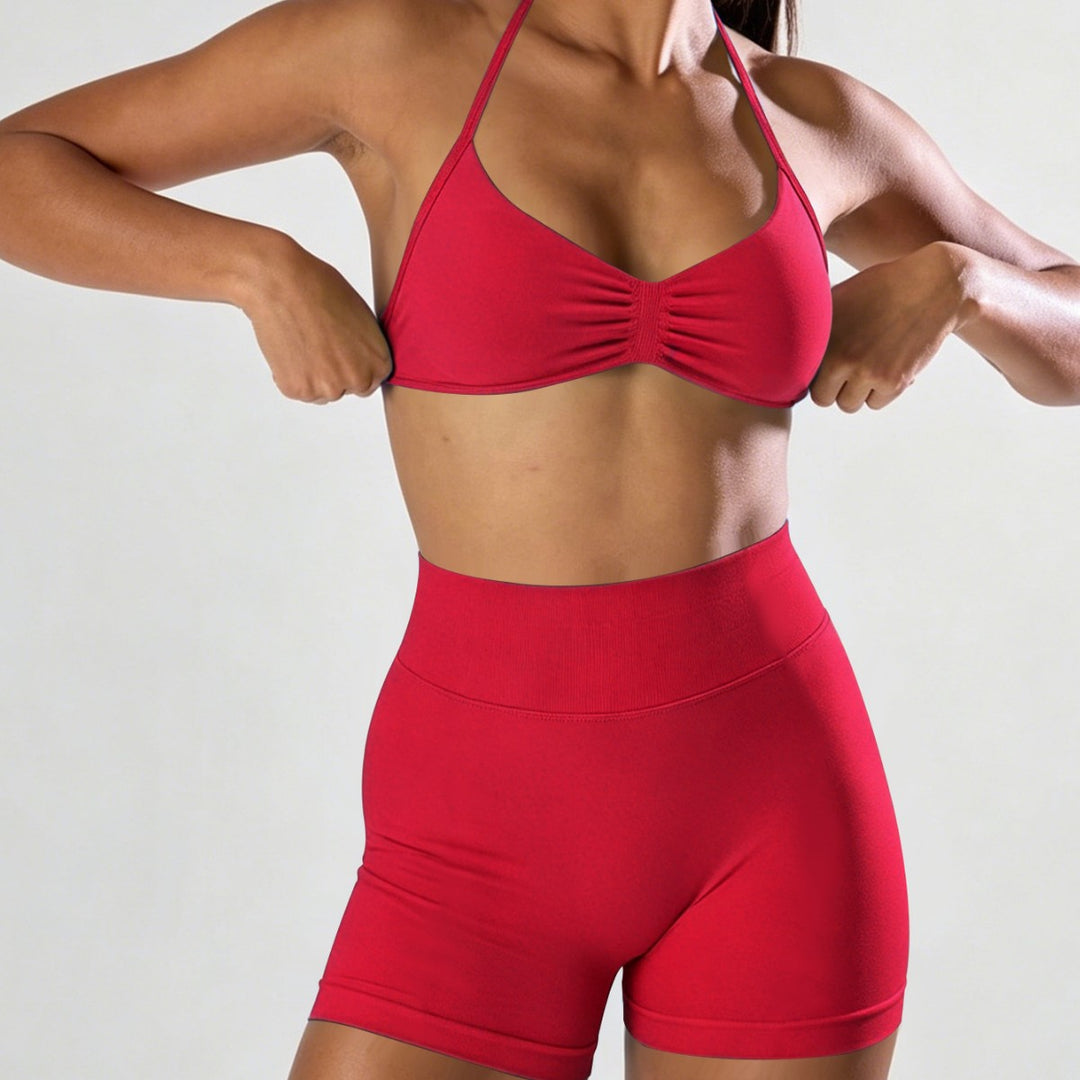 Dame Sporty Bikini med polstret top og høj talje Skovae