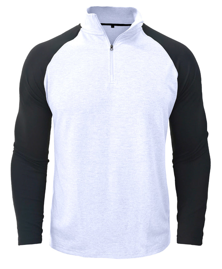 Herrer Sporty Pullover med Ståkrave og Lynlås Stilla