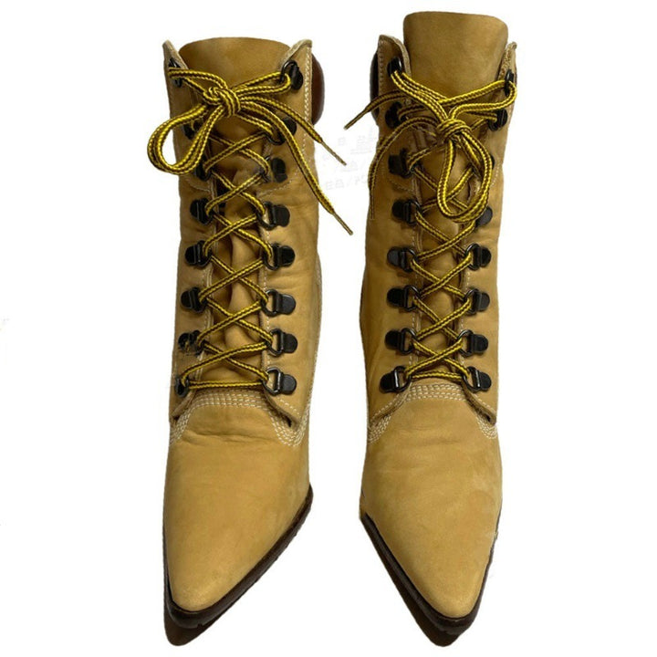 Femme Stilfulde Snørehighheel Støvler Stilla