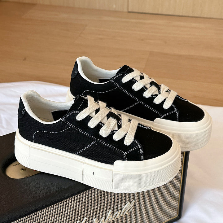 Femme Casual Platform Snøresko Stilla