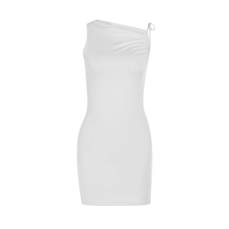 Damer figursyet One-Shoulder-kjole Skovae