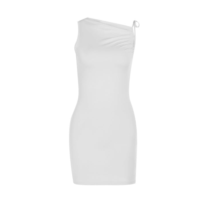 Damer figursyet One-Shoulder-kjole Skovae