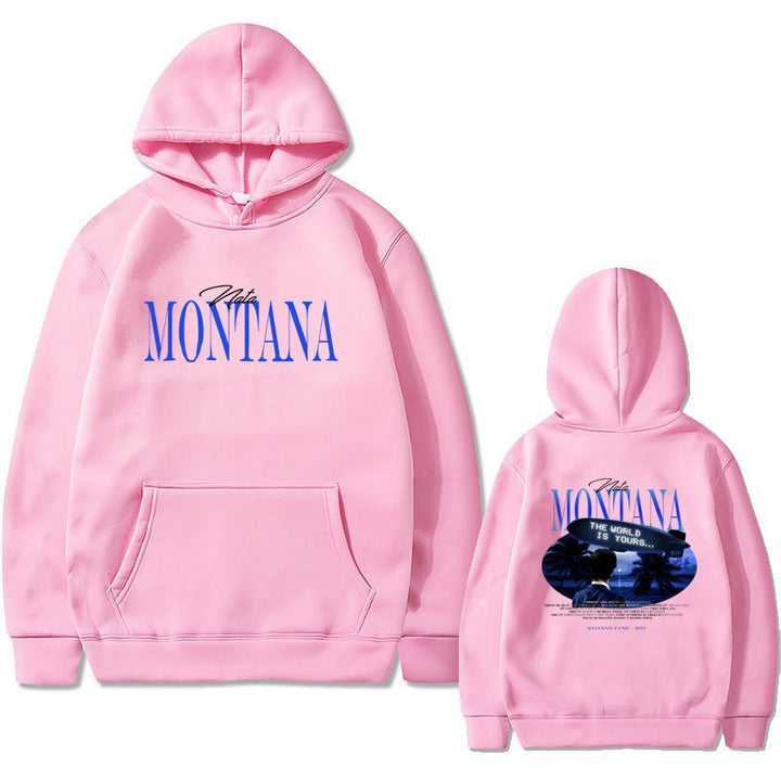 Kvinders hoodie med kreativ grafisk design og afslappet pasform Skovae