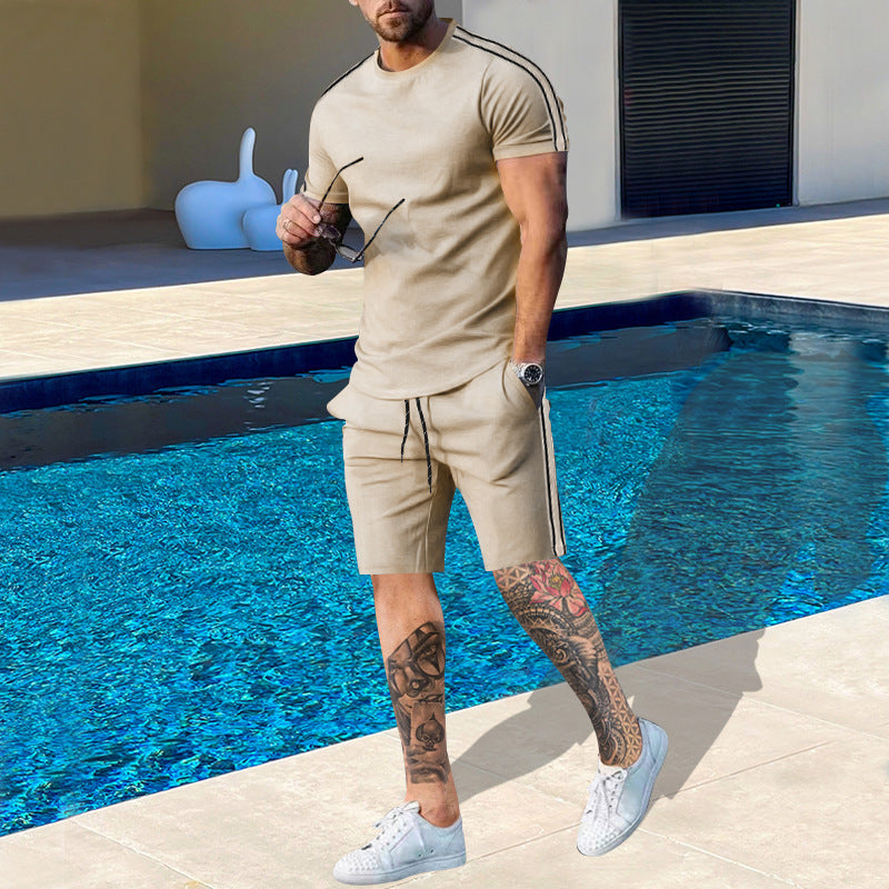 Herrer Sports T-Shirt og Shorts Sæt Stilla