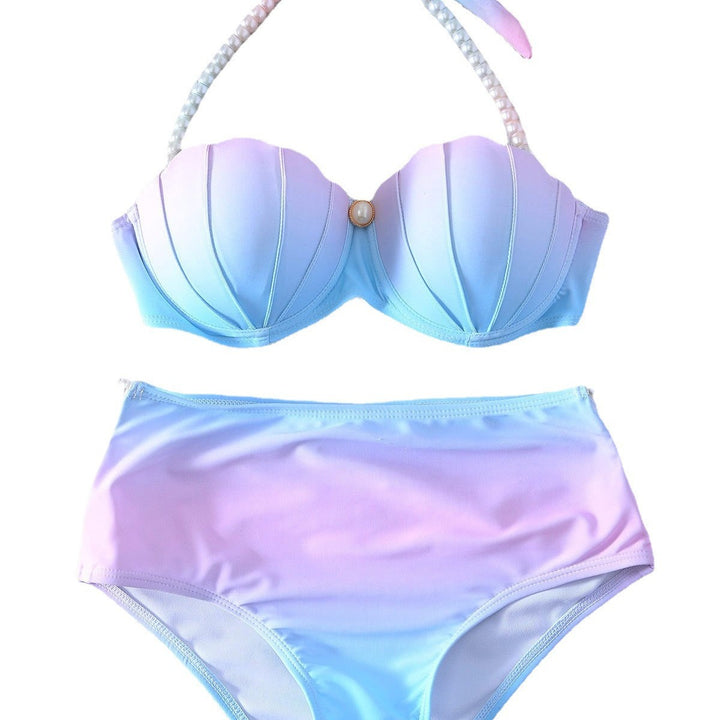 Damer Højskåret Bikini med skjald-design og perlepynt Stilla
