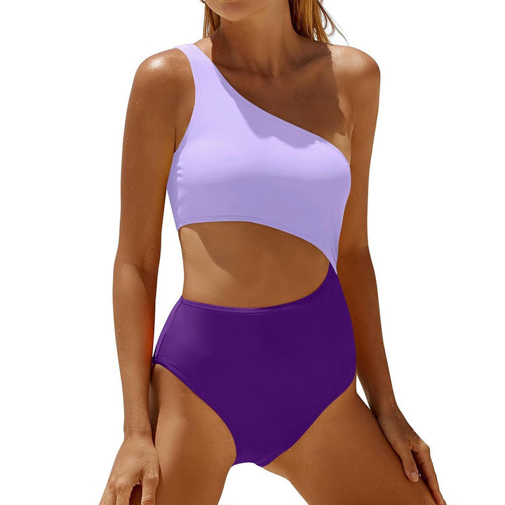 Femme En-skulder Cut-Out Énteiler Badedragt Stilla