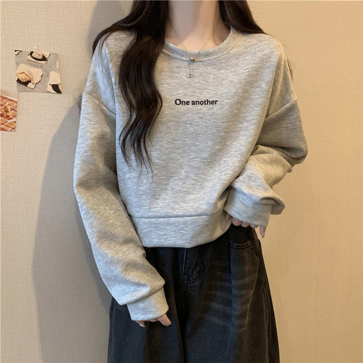 Dame Tilpasset Lækkert Sweatshirt med Udsagn Broderi Stilla