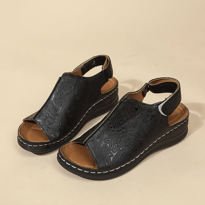 Dame Komfortable Slingback-Sandaler med stilfuldt mønster Stilla