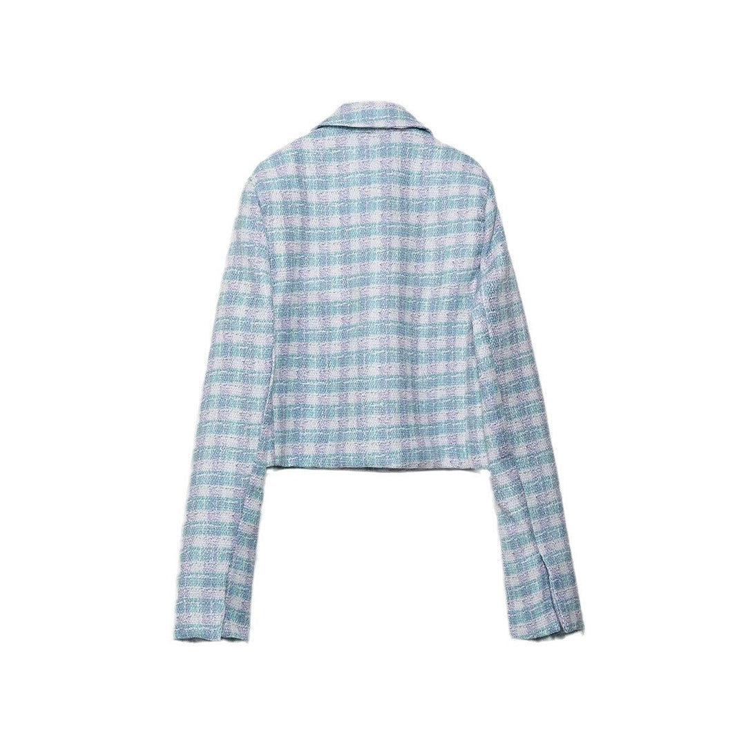 Stilla | Stilfuld Tekstureret Casual Blazer Nederdel Bukser Sæt